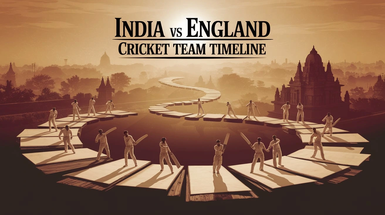 India vs England Cricket Team Timeline